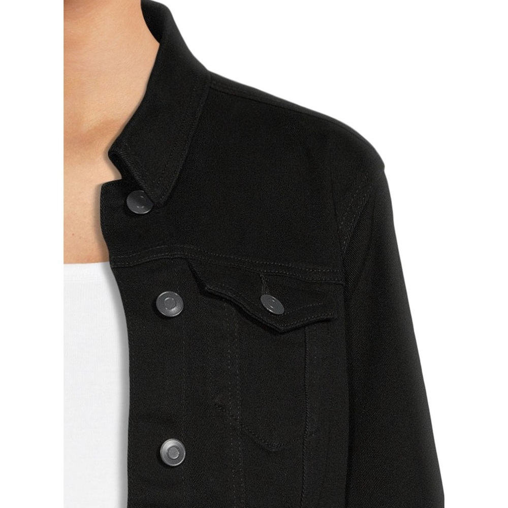 Time & Tru Black Denim Jacket